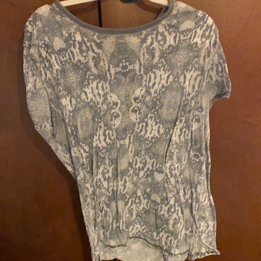 Free People Snakeskin Tee